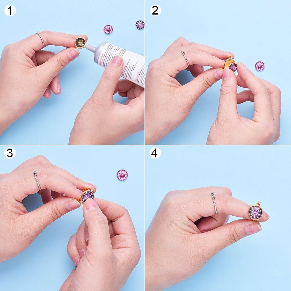 Anillos Ajustables PH PandaHall 40pcs 17mm con Bandeja 12mm