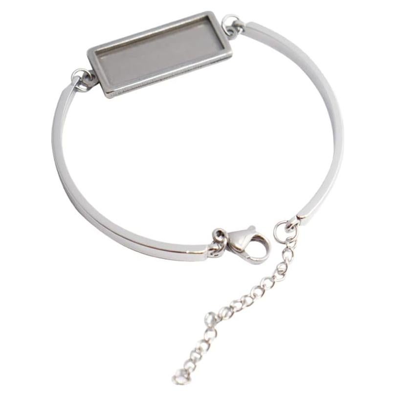 Base de Acero Inoxidable SHUNAE 5pcs 10x25mm para Joyería