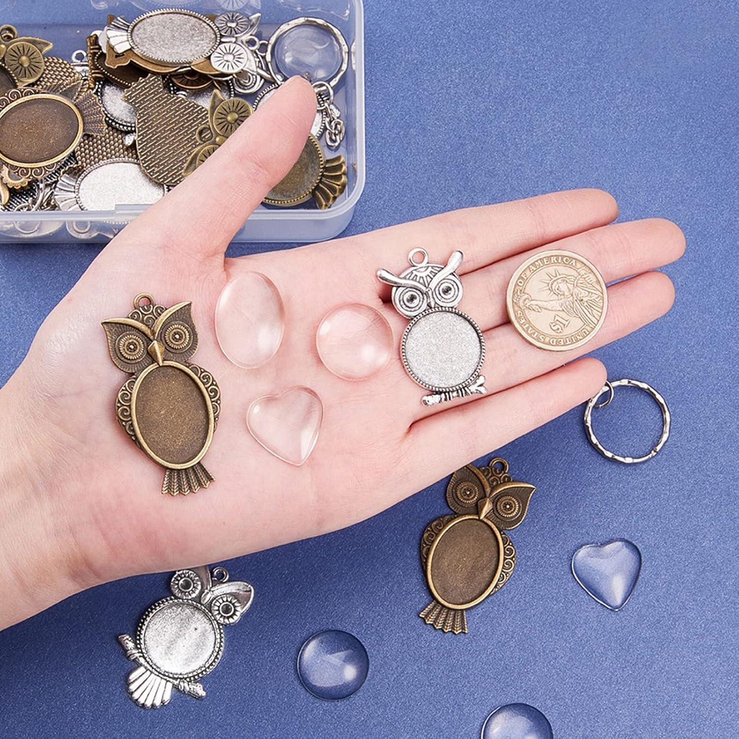 Kit de Bandejas de Colgante Bezel PH PandaHall - 24 Piezas