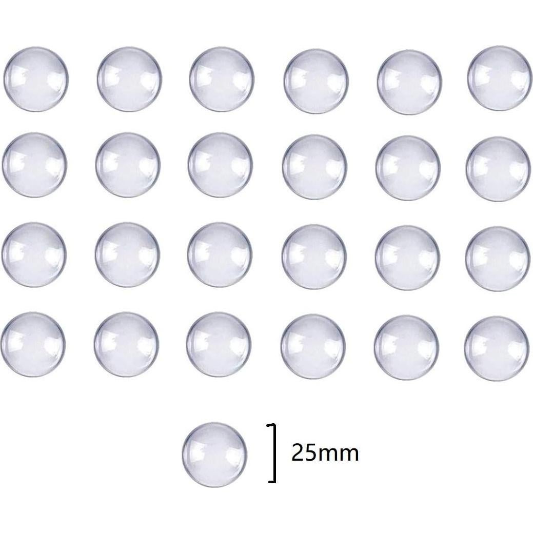 Kit de Bandejas para Colgantes Chris.W 48 Piezas con Cúpulas de Vidrio