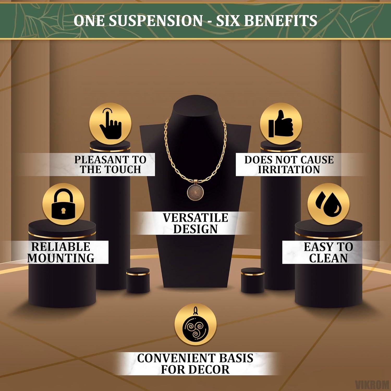 100 Colgantes para Joyería VIKROM en Blanco 27 mm