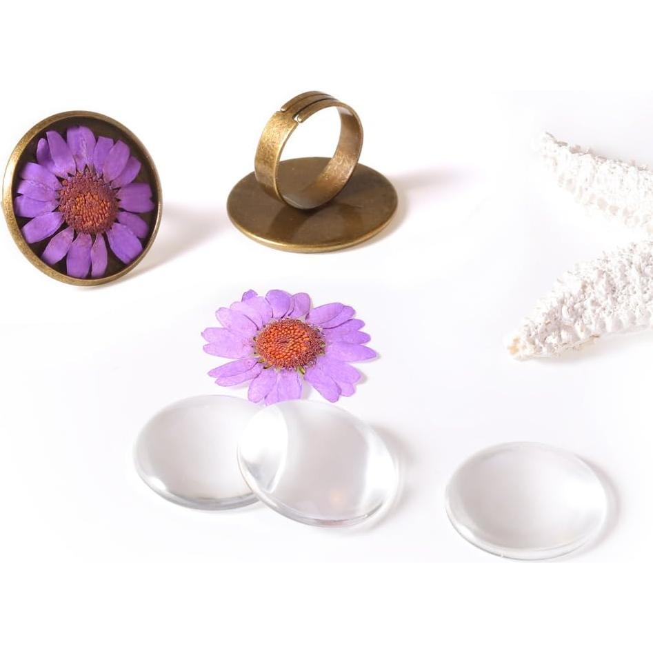 Cúpulas de Vidrio Transparentes HAUTOCO 120 Piezas 25mm