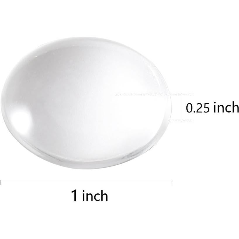 Cúpulas de Vidrio Transparentes HAUTOCO 120 Piezas 25mm