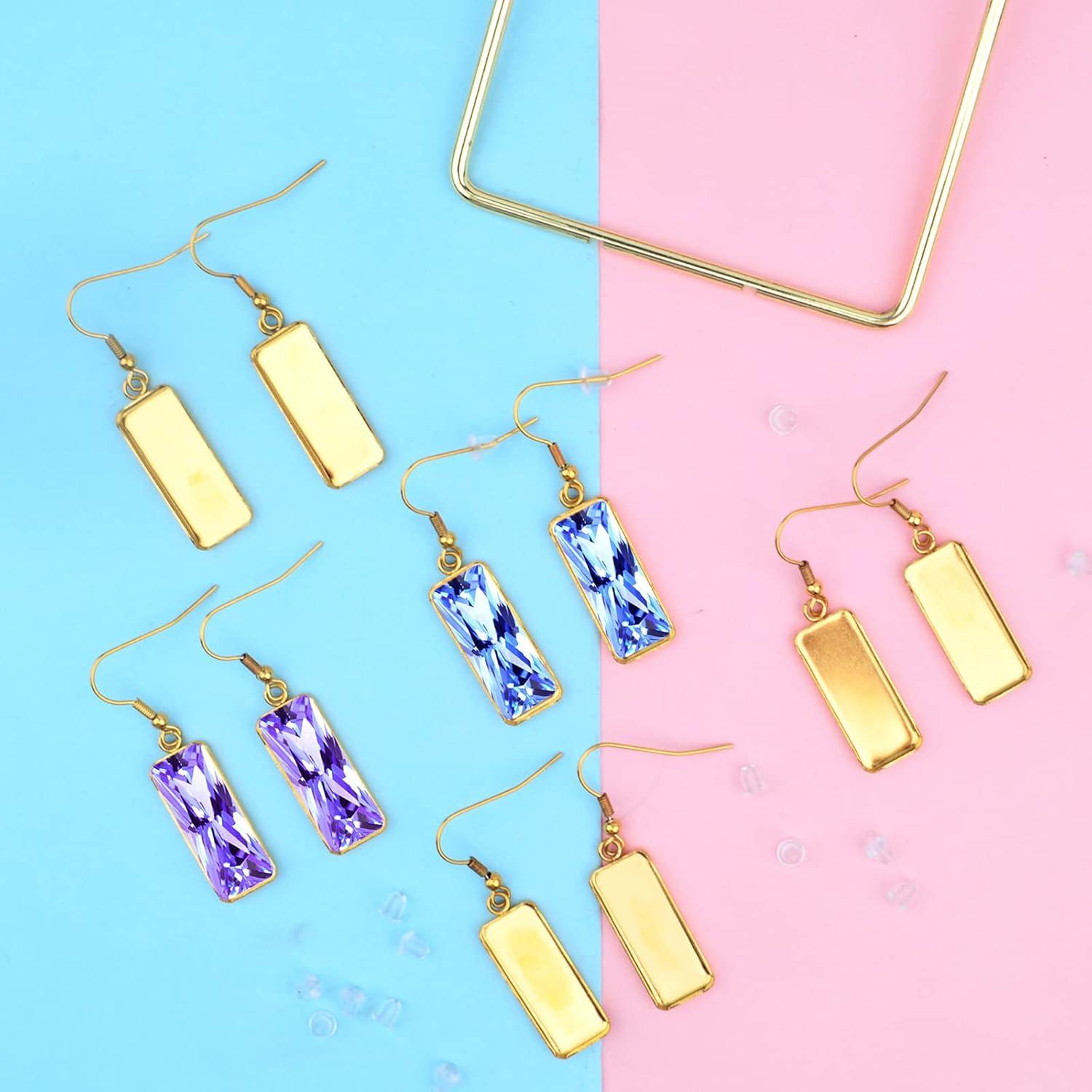 20 Ganchos de Alambre Acero Inoxidable Aylifu con Bandejas 10x25mm