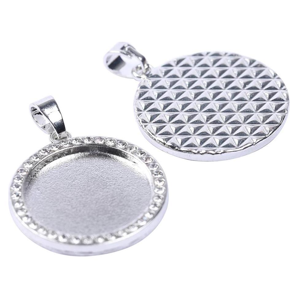 Bandejas de Cabochón Reidgaller 10 Piezas 20mm para DIY