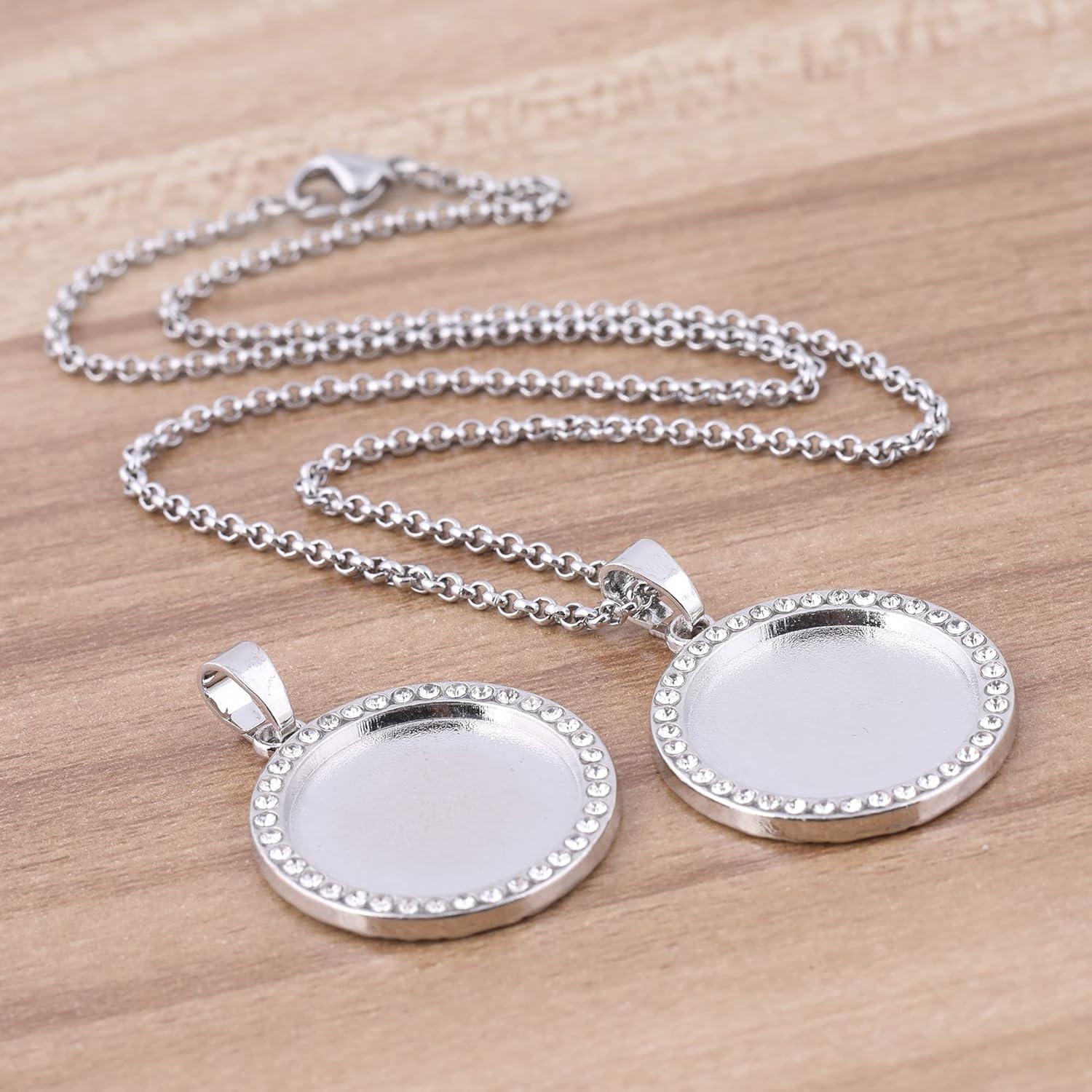 Bandejas de Cabochón Reidgaller 10 Piezas 20mm para DIY