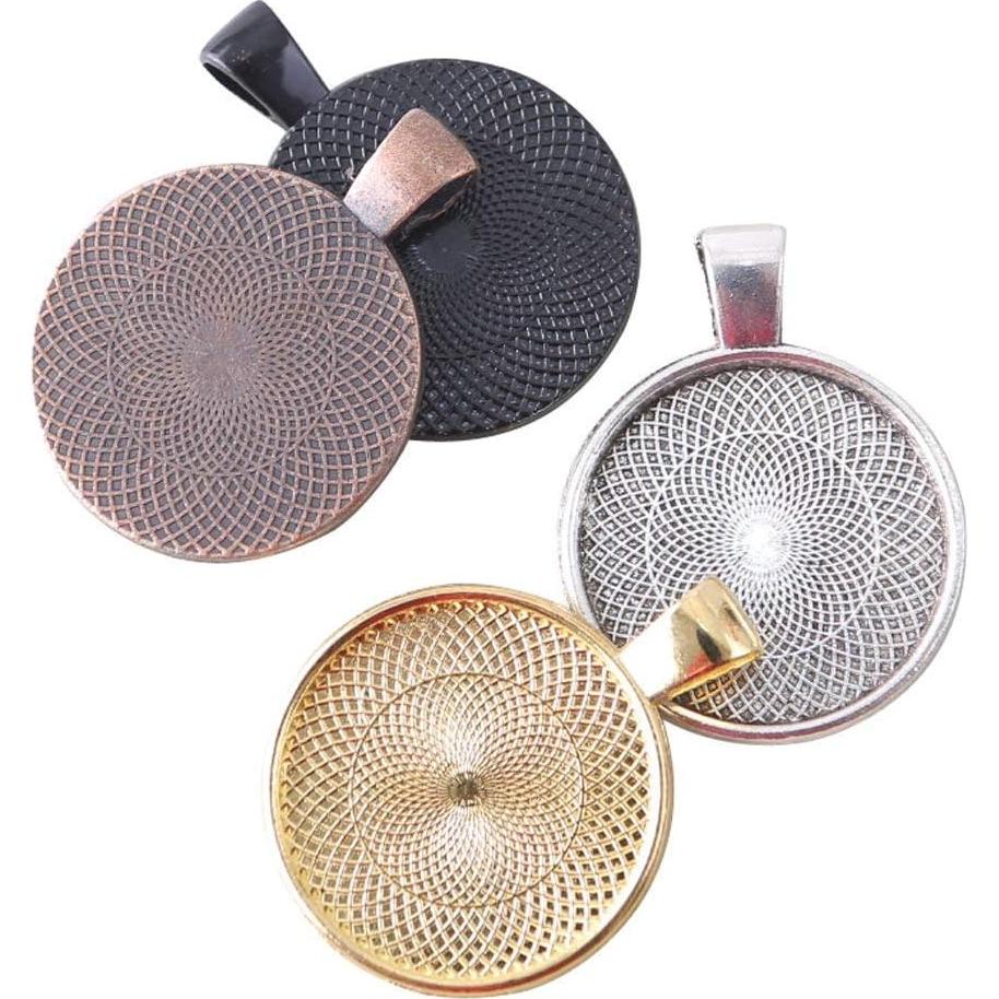 Bandejas para Pendientes PENTA ANGEL 24pcs 25mm Aleación