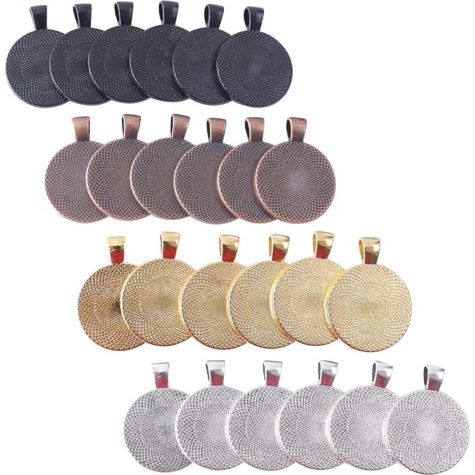 Bandejas para Pendientes PENTA ANGEL 24pcs 25mm Aleación