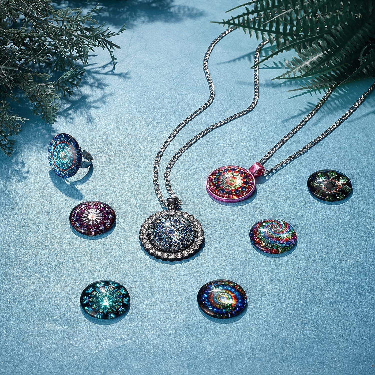 Cabochones de Vidrio Caleidoscópicos PH PandaHall 25mm - 70pcs