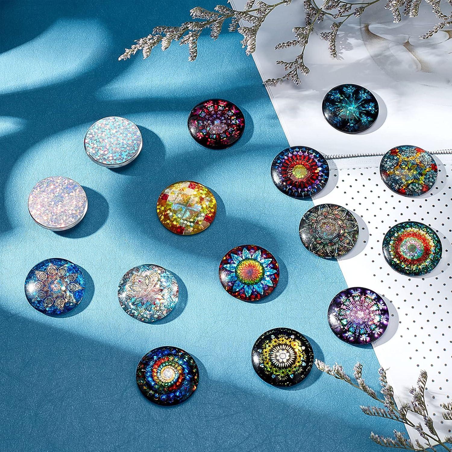 Cabochones de Vidrio Caleidoscópicos PH PandaHall 25mm - 70pcs