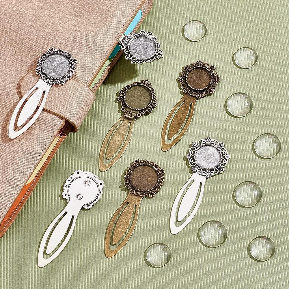 Kit de Colgantes de Marcador NBEADS 24 Pcs 3 Estilos 2 Colores