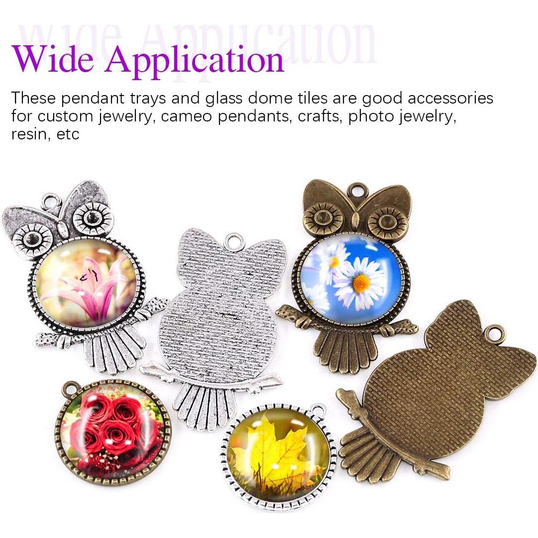 Kit de Bandejas Colgantes Swpeet 48Pcs para Joyería DIY