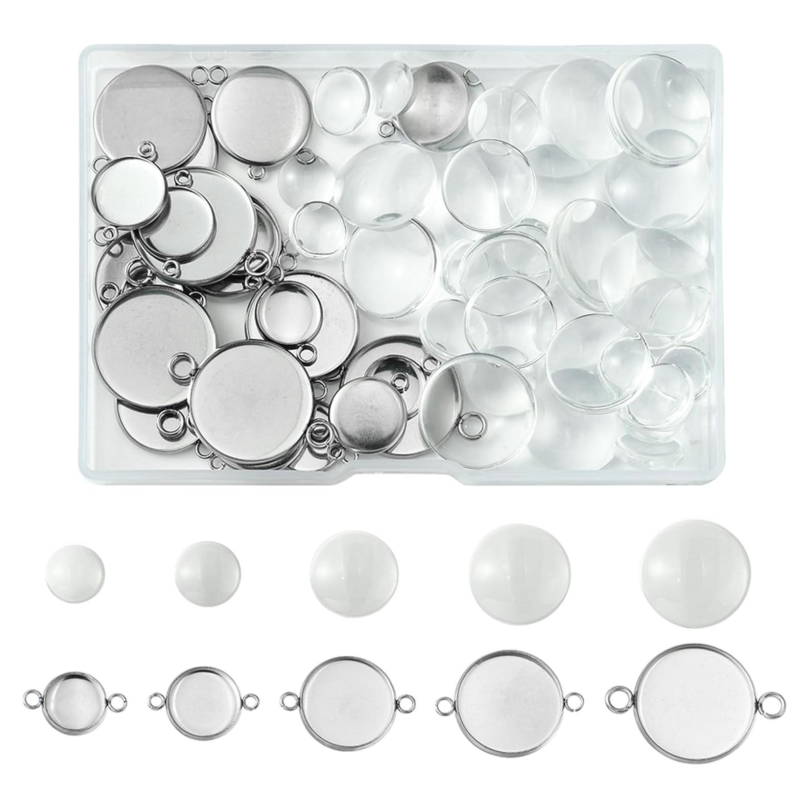 Conectores de bandeja de domo MakemadeDIY 25mm acero inoxidable