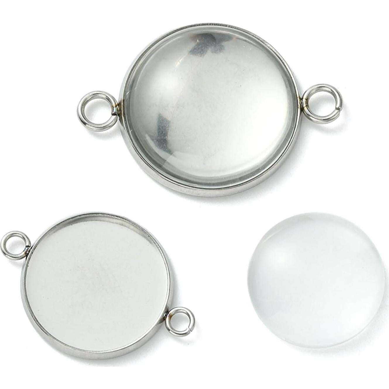 Conectores de bandeja de domo MakemadeDIY 25mm acero inoxidable