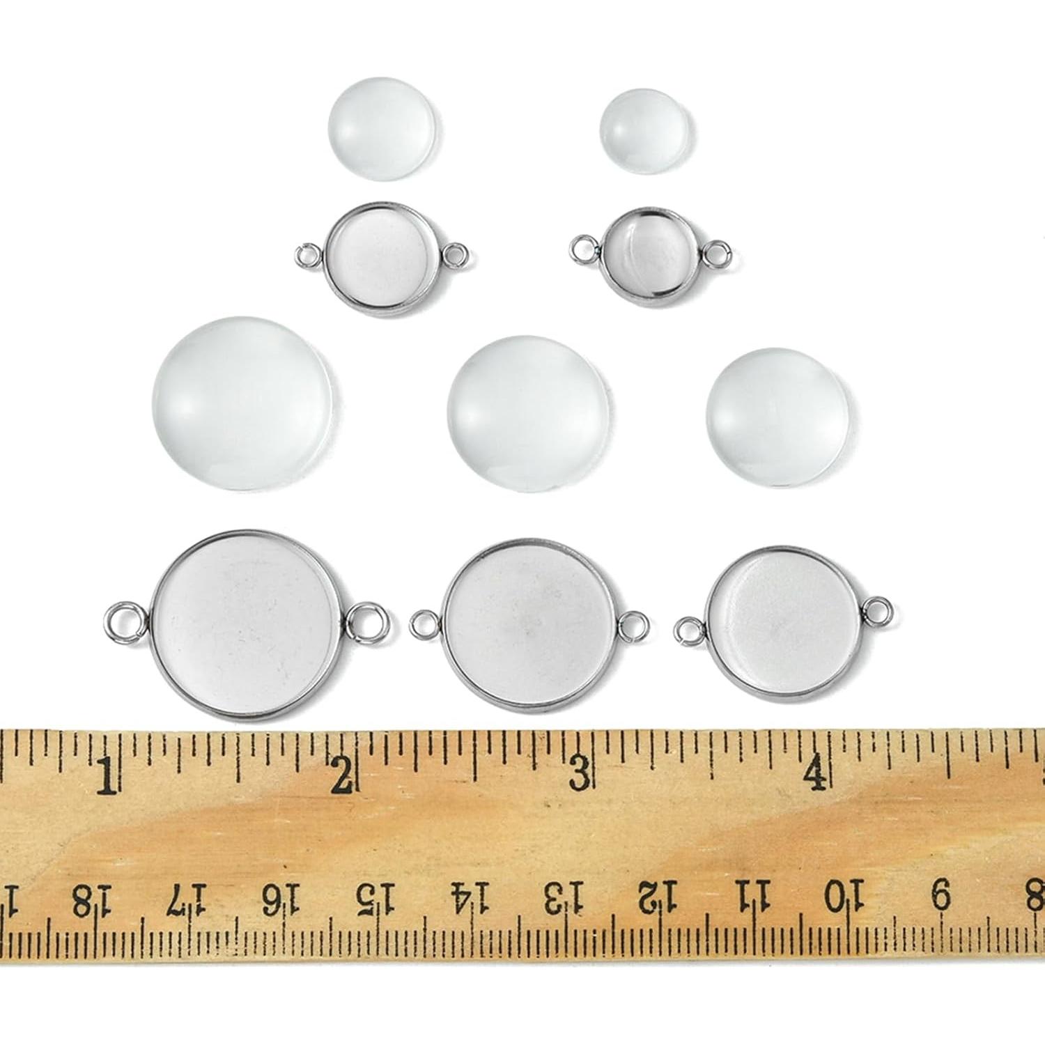 Conectores de bandeja de domo MakemadeDIY 25mm acero inoxidable