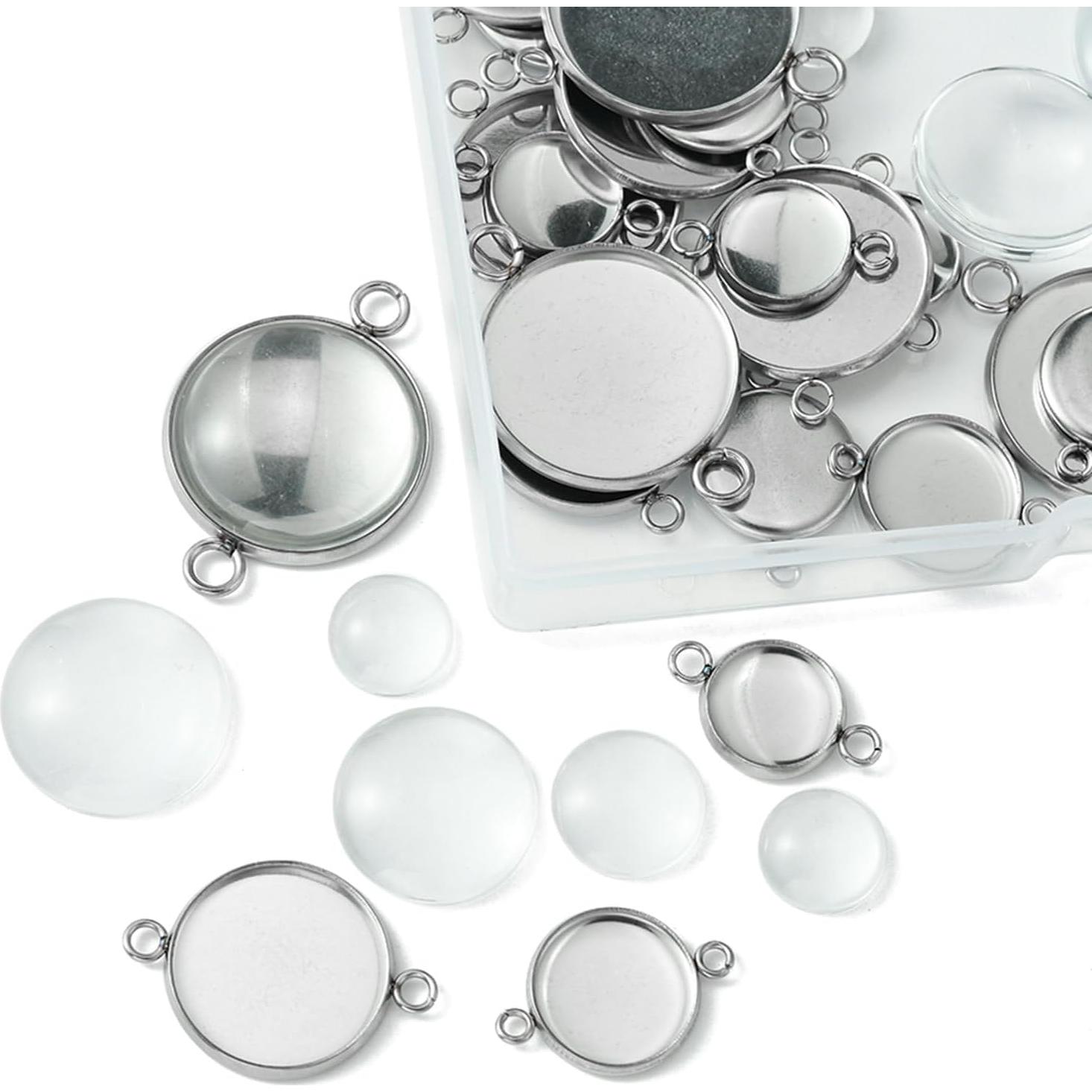 Conectores de bandeja de domo MakemadeDIY 25mm acero inoxidable