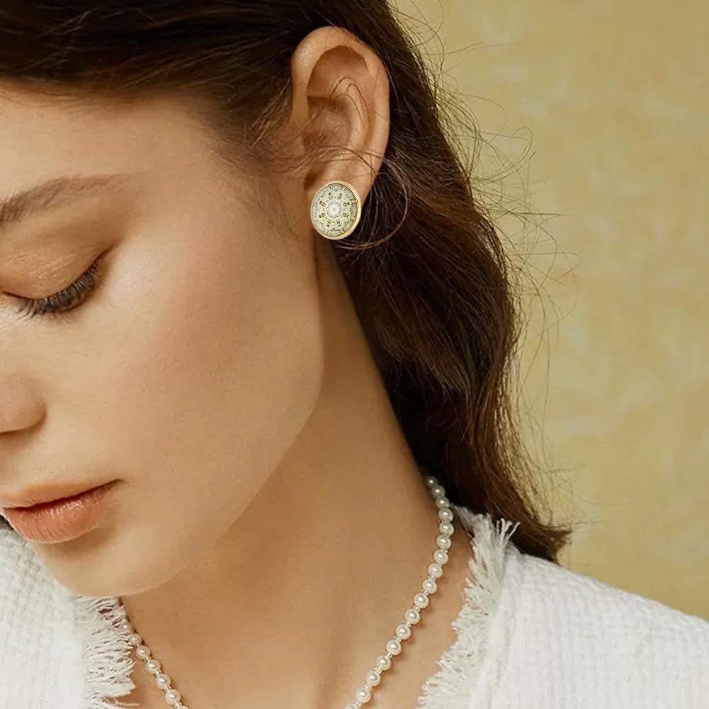 Kit de Pendientes Beebeecraft 50Pcs 14mm Acero Inoxidable Oro 18K