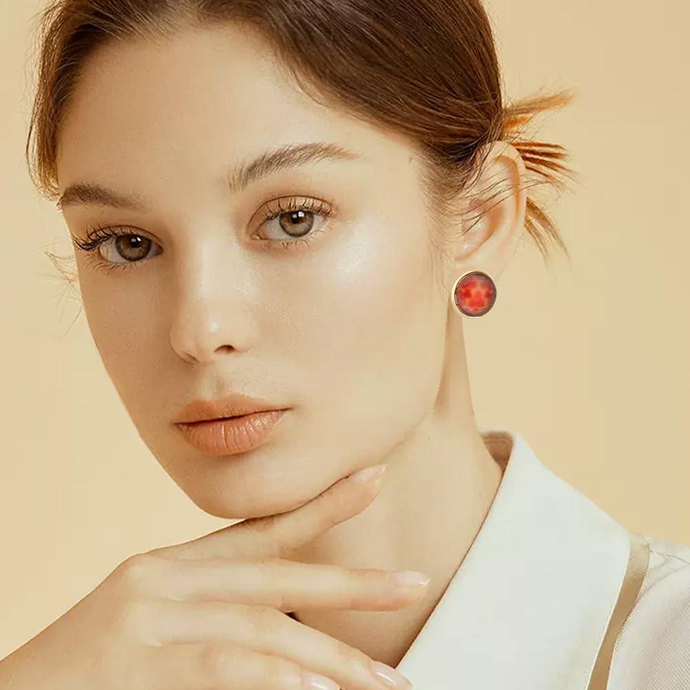 Kit de Pendientes Beebeecraft 50Pcs 14mm Acero Inoxidable Oro 18K