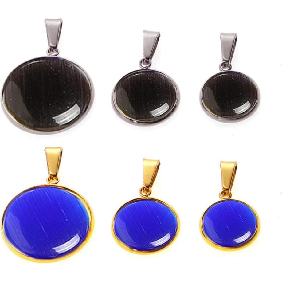 EXCEART 40 Bandejas Colgantes Acero Inoxidable 30mm Joyería