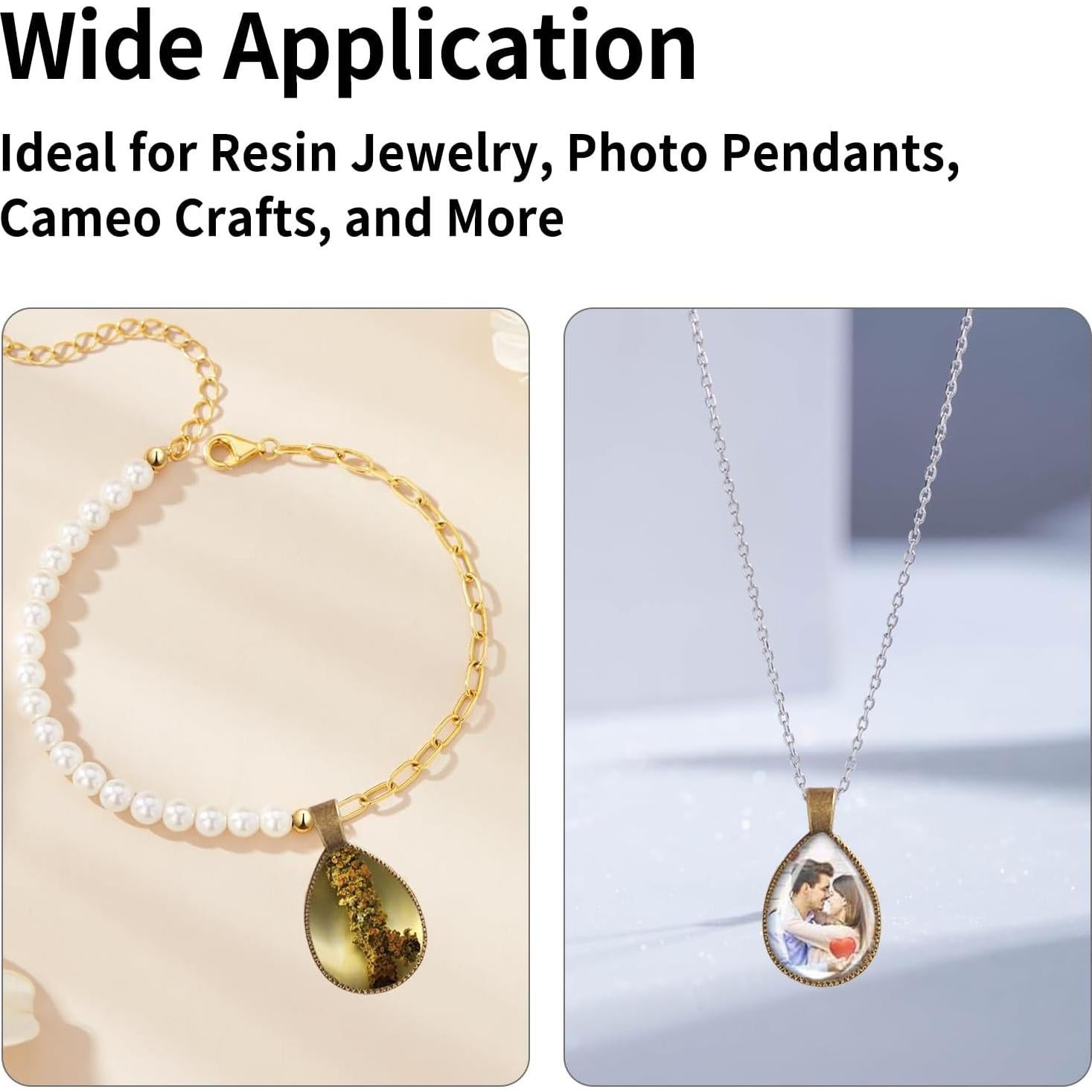 Kit de 20 Bandejas para Colgantes DIY YKEBVPW - 5 Formas