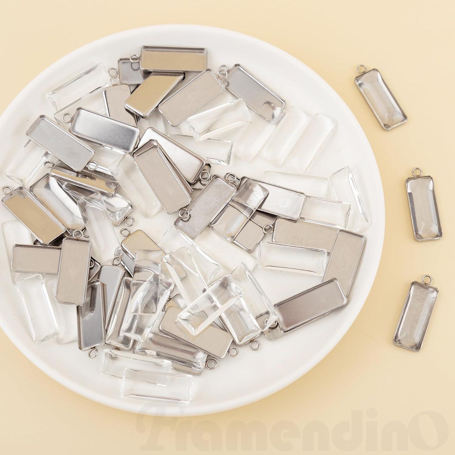 Paquete de 40 Bandejas de Colgante Rectangulares Framendino