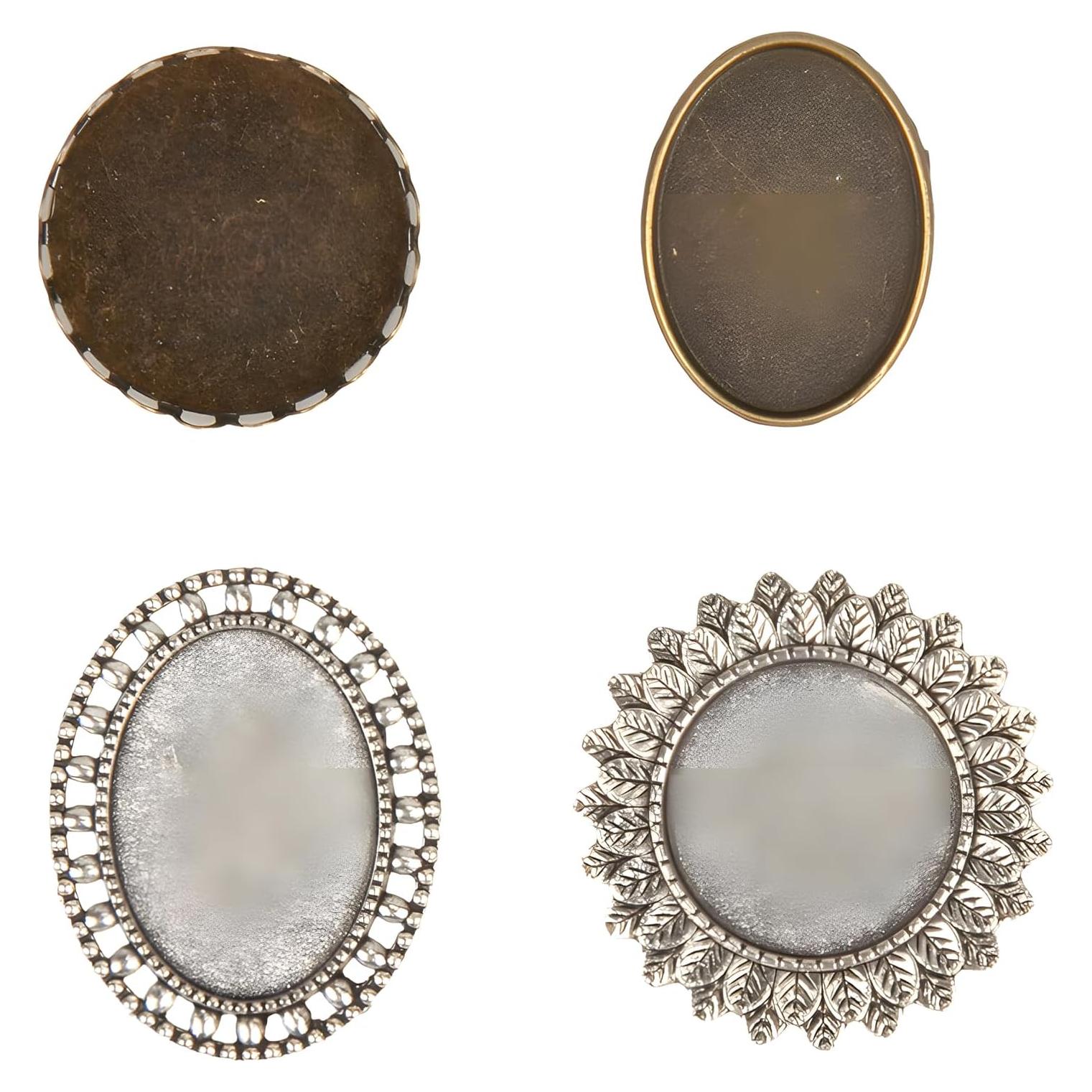 Juego de Broches Cabochon Todo en Uno 40pcs DIY Joyería