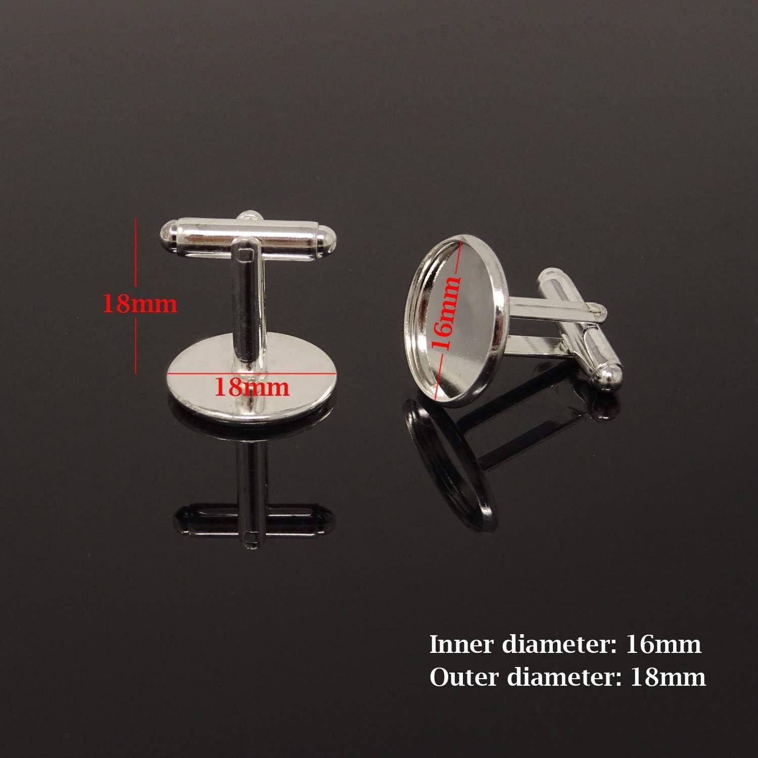 Botones de Manga Francés Honbay 10 Piezas Latón 16mm