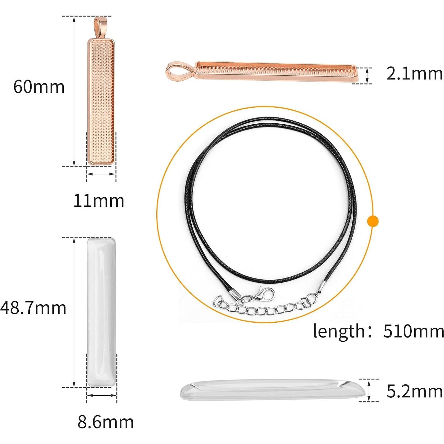 Conjunto de Bandejas de Colgante Coolrunner 45 Pcs - 10x50mm