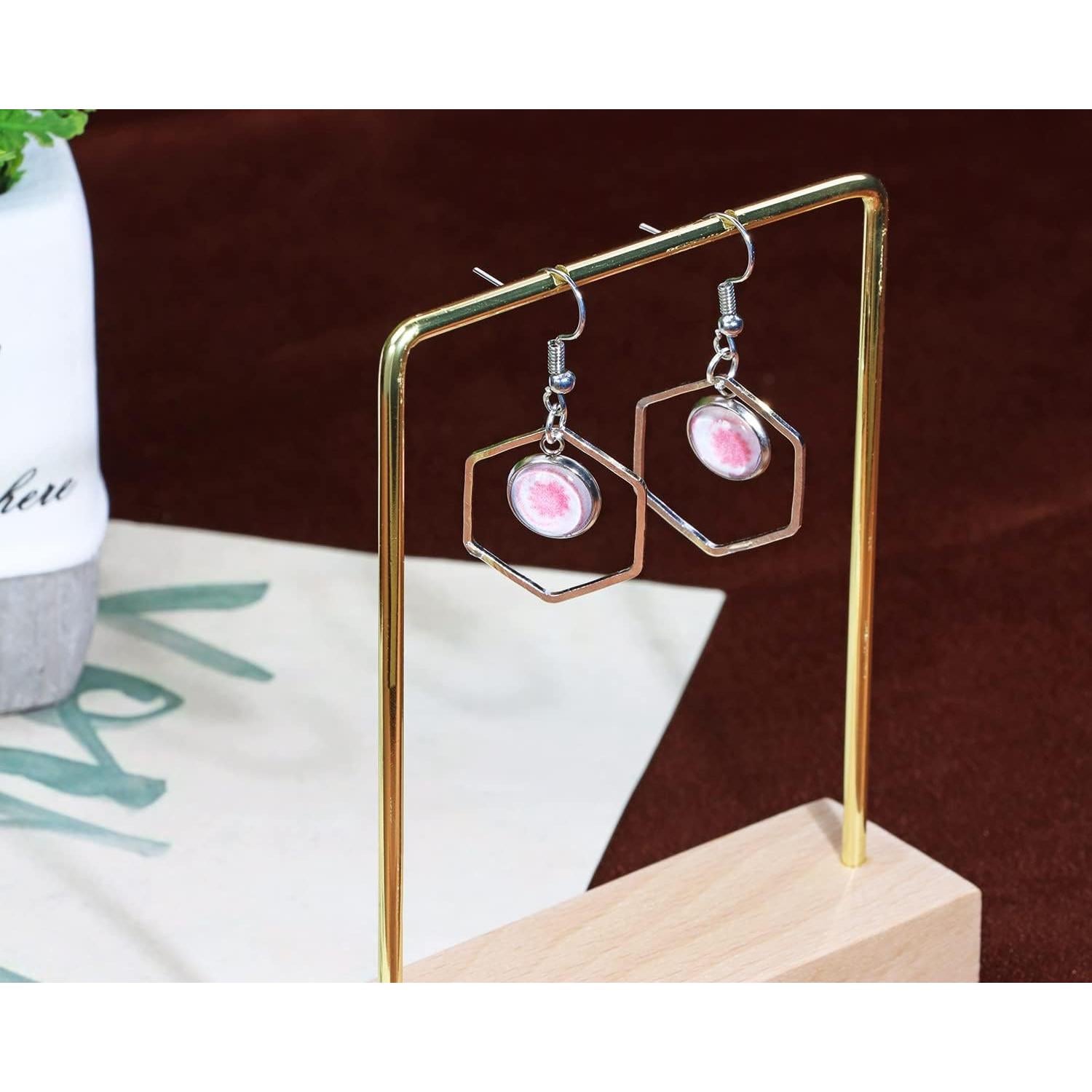 Bandejas de Pendientes Shapenty Acero Inoxidable 10mm 50PCS