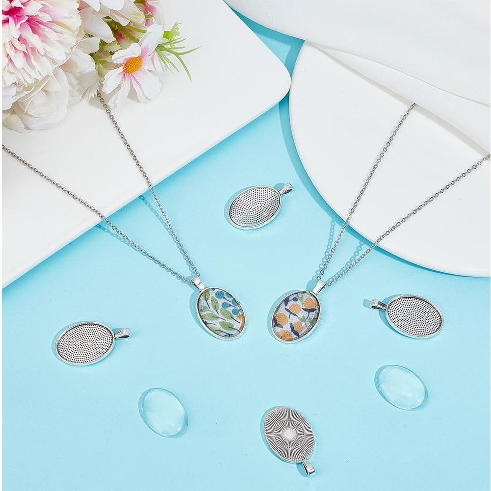 30 Juegos Bandejas Bezel Cabochon SOFPLATE 18x25mm para Joyas