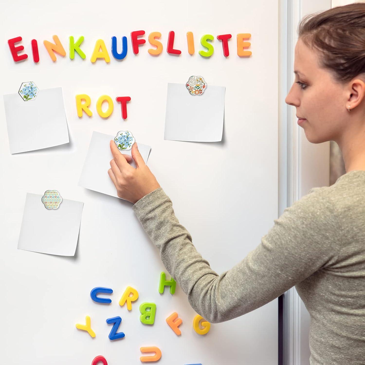 72 Piezas Imanes de Manualidades Weewooday Flor 3.81 cm