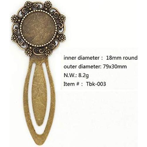 Bases para Joyería DIY SHUNAE 10pcs 18mm Redondas Bronce