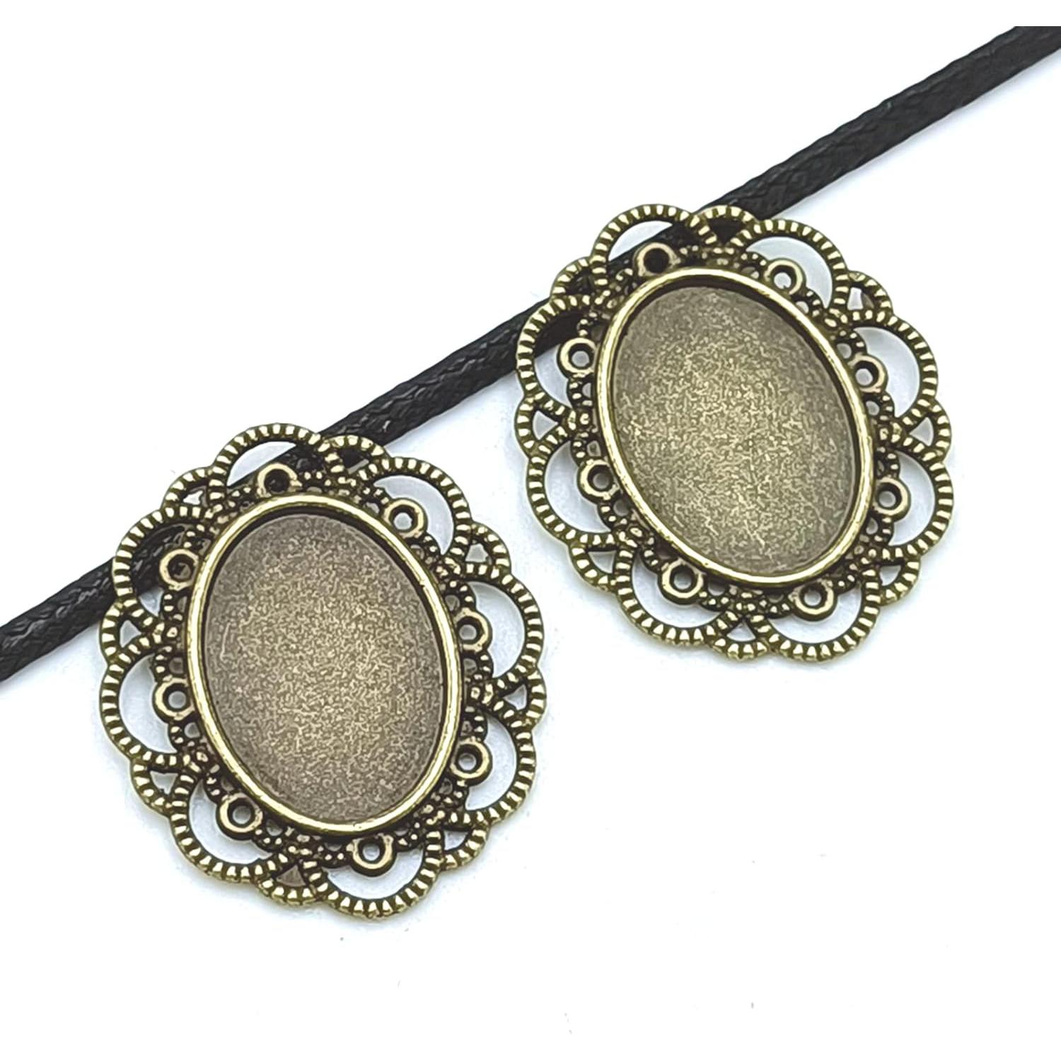 Charms Colgantes Vintage YOOGCORETT 30x25mm Plata Antigua