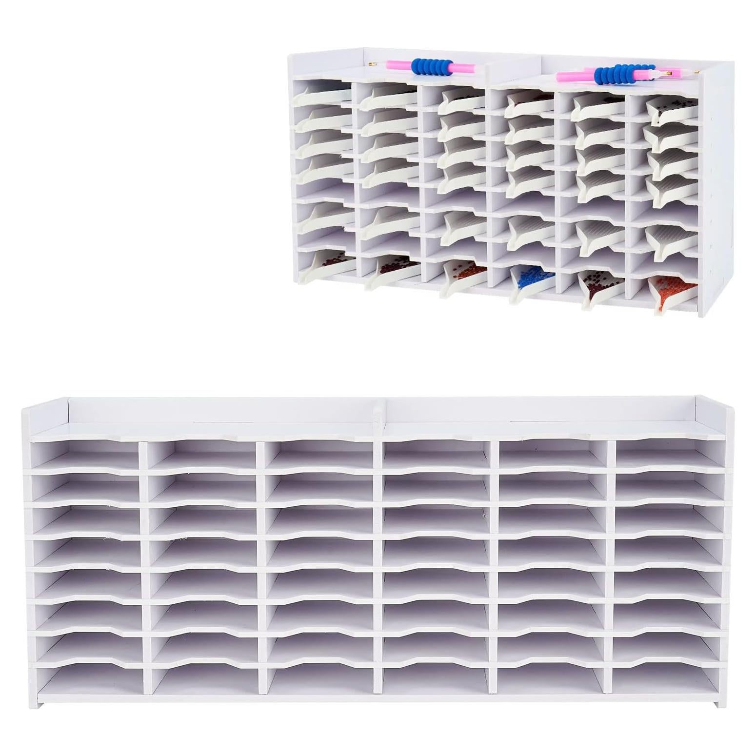 Soporte de Almacenamiento Krafetto para 48 Bandejas de Pintura