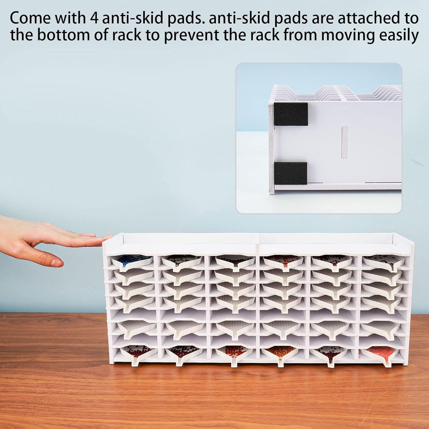 Soporte de Almacenamiento Krafetto para 48 Bandejas de Pintura