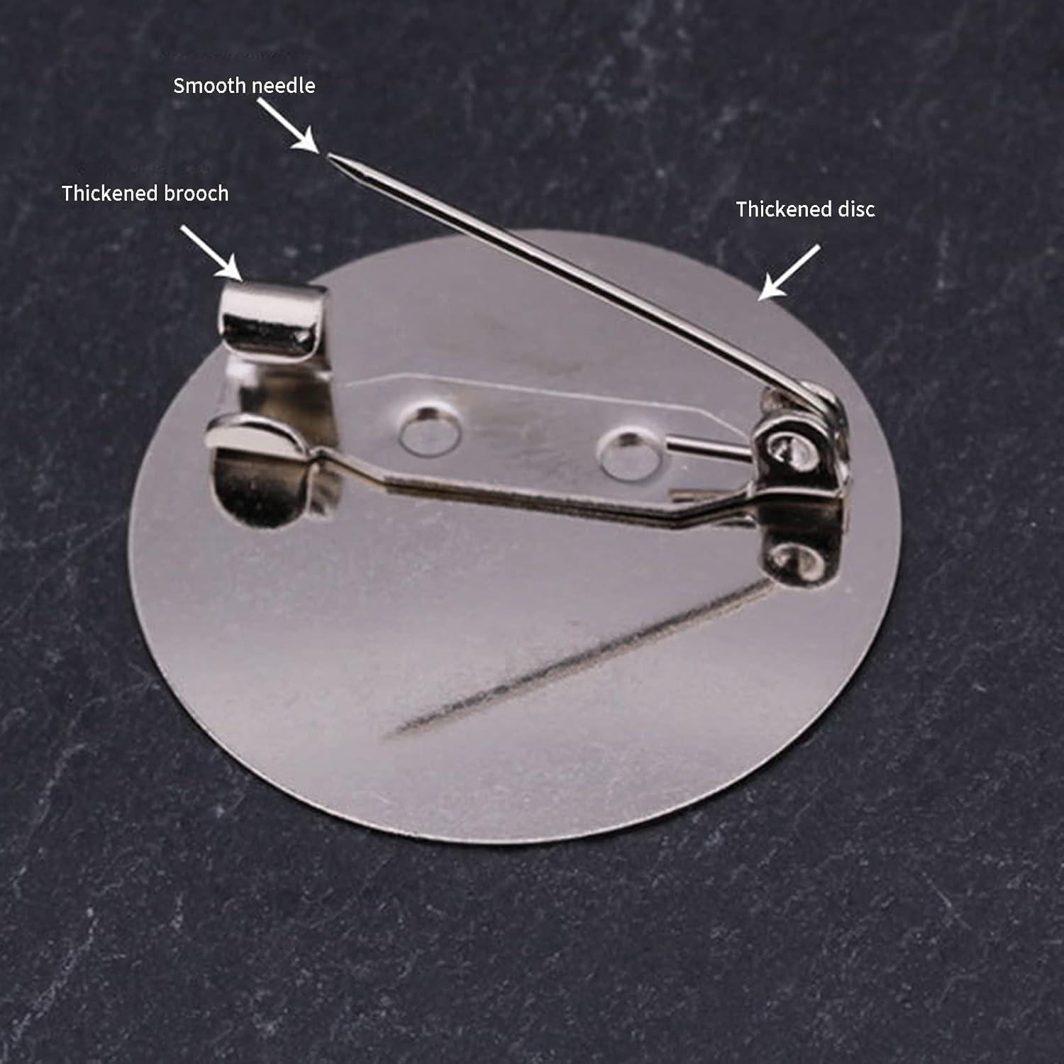 50 Piezas Broches Redondos de Acero Inoxidable Cansybil 25mm