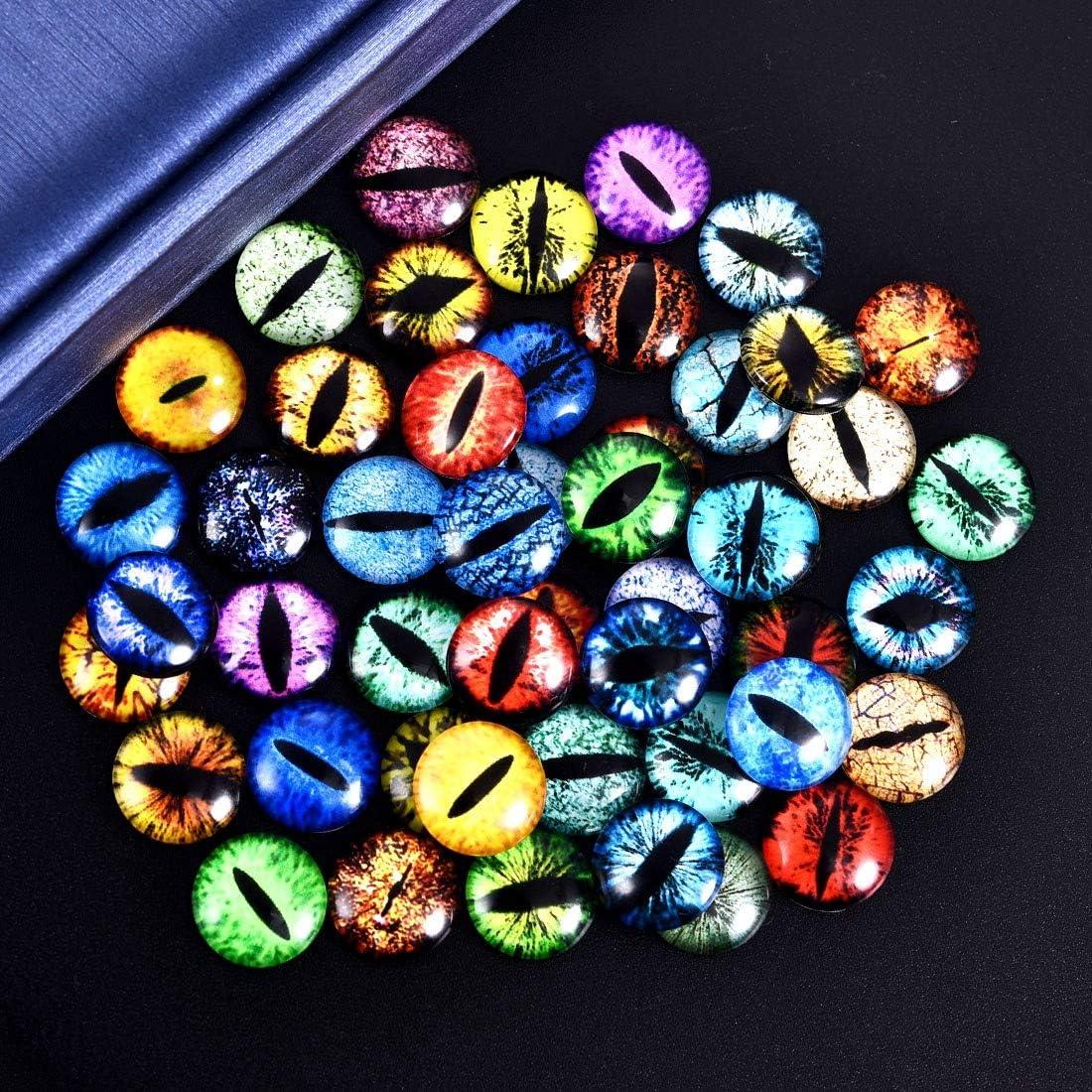 100 Cabochones de Cristal DROLE 20mm Ojo para Manualidades