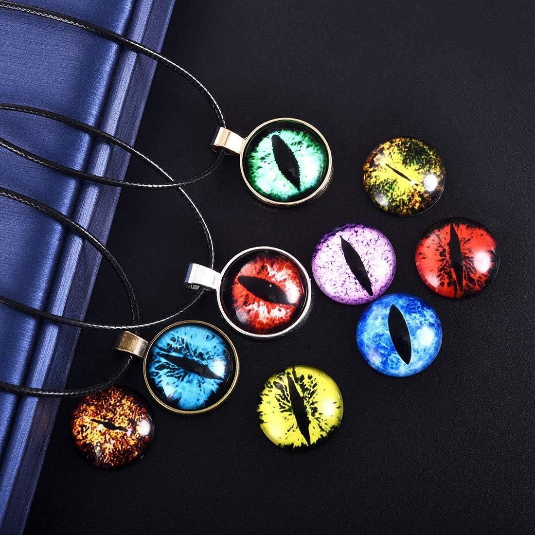 100 Cabochones de Cristal DROLE 20mm Ojo para Manualidades