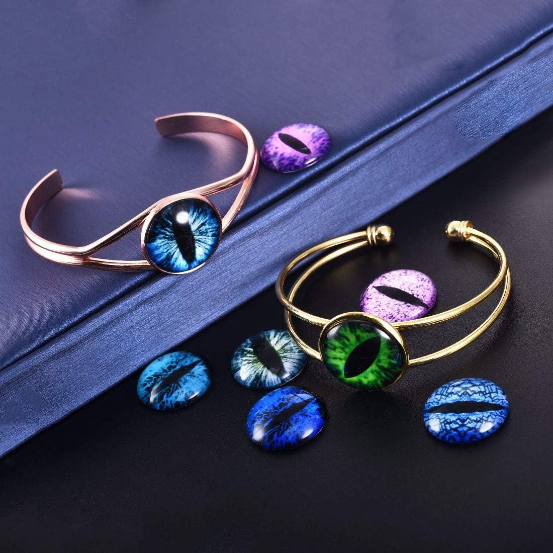 100 Cabochones de Cristal DROLE 20mm Ojo para Manualidades