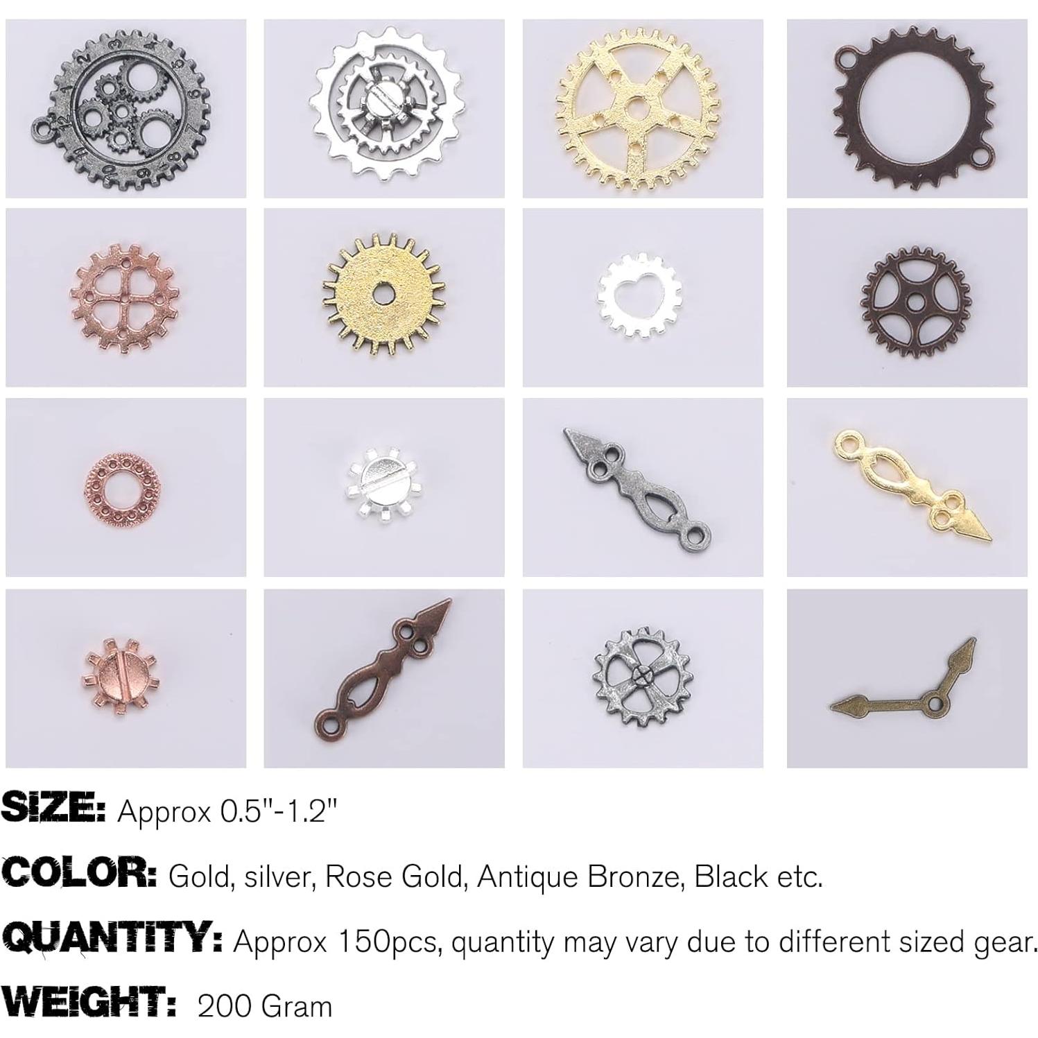 Colgantes de Engranaje Steampunk BigOtters 200g - Mezcla de Colores