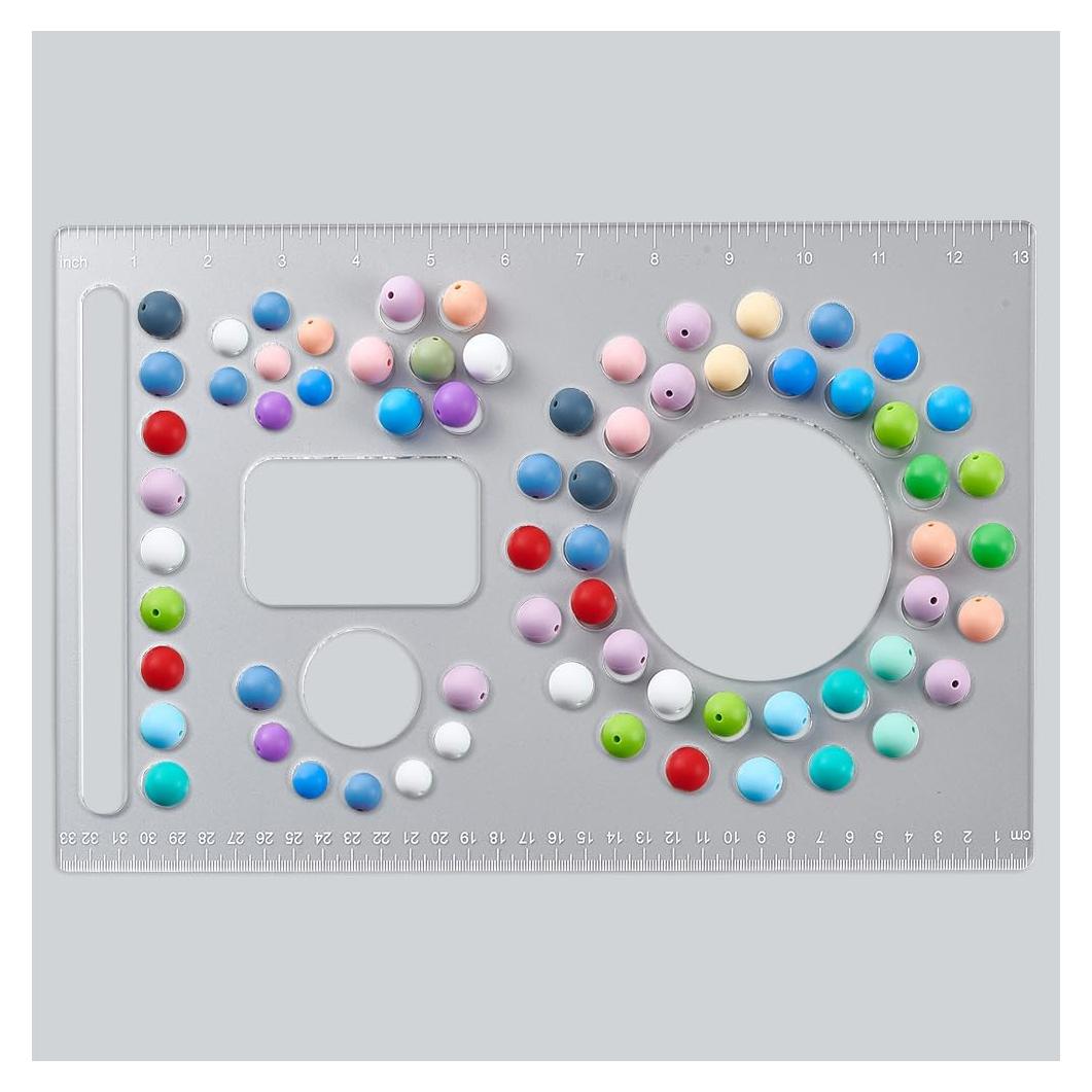 Tablero de Diseño de Perlas Acrílico BENECREAT 33.5x22cm