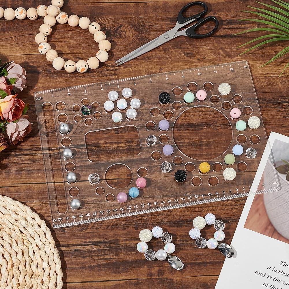 Tablero de Diseño de Perlas Acrílico BENECREAT 33.5x22cm