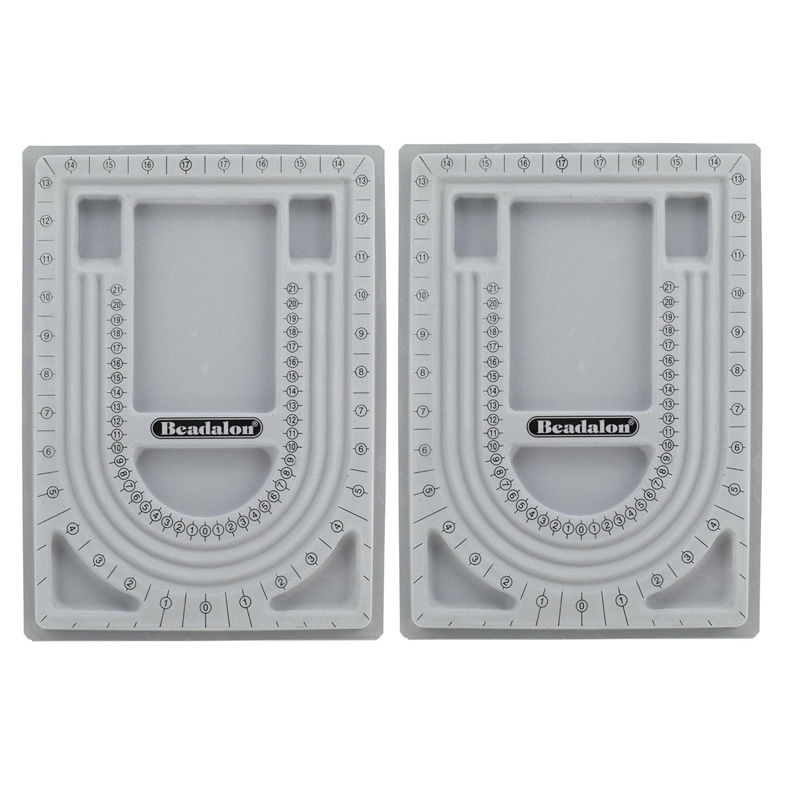 Tablero de Perlas Beadalon 34" (2 Piezas) Gris Aterciopelado