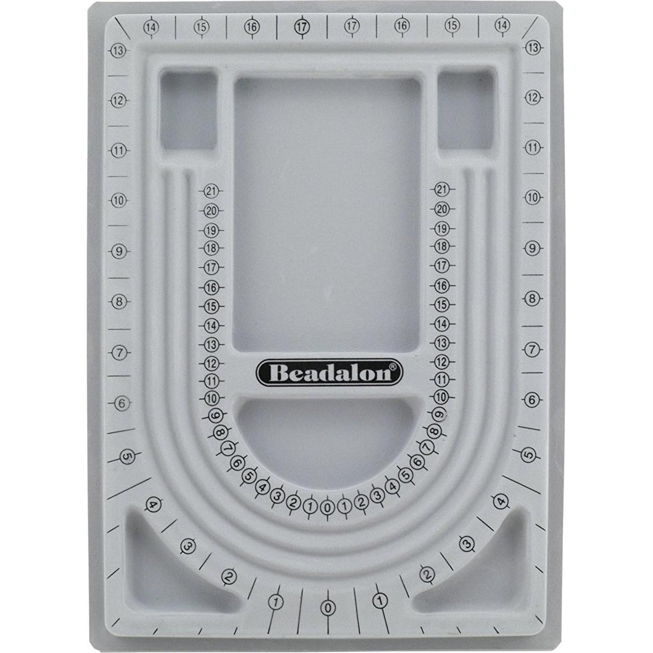 Tablero de Perlas Beadalon 34" (2 Piezas) Gris Aterciopelado