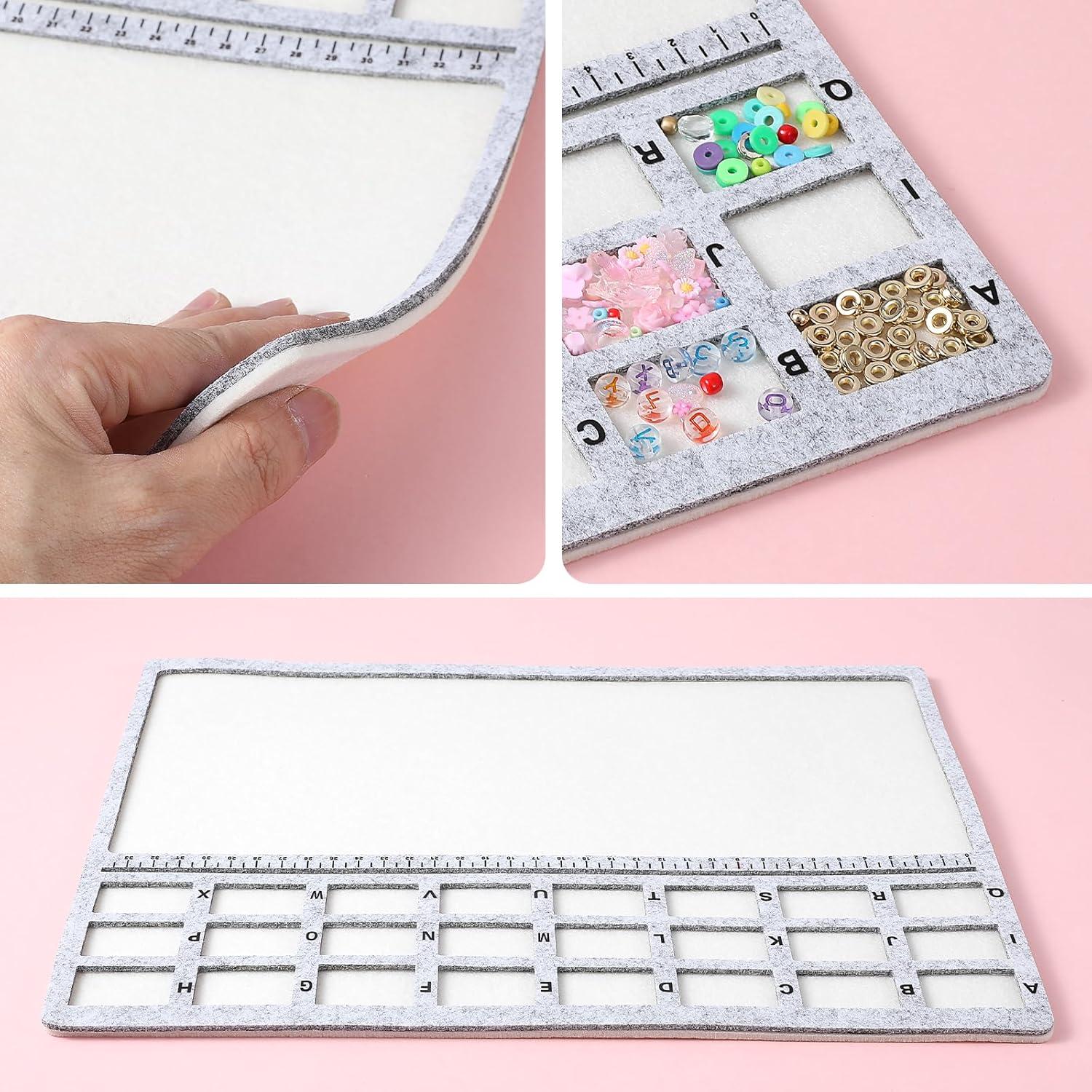 Alfombrilla de Perlas Xelsluthe 35.6x27.9cm Fieltro Gris