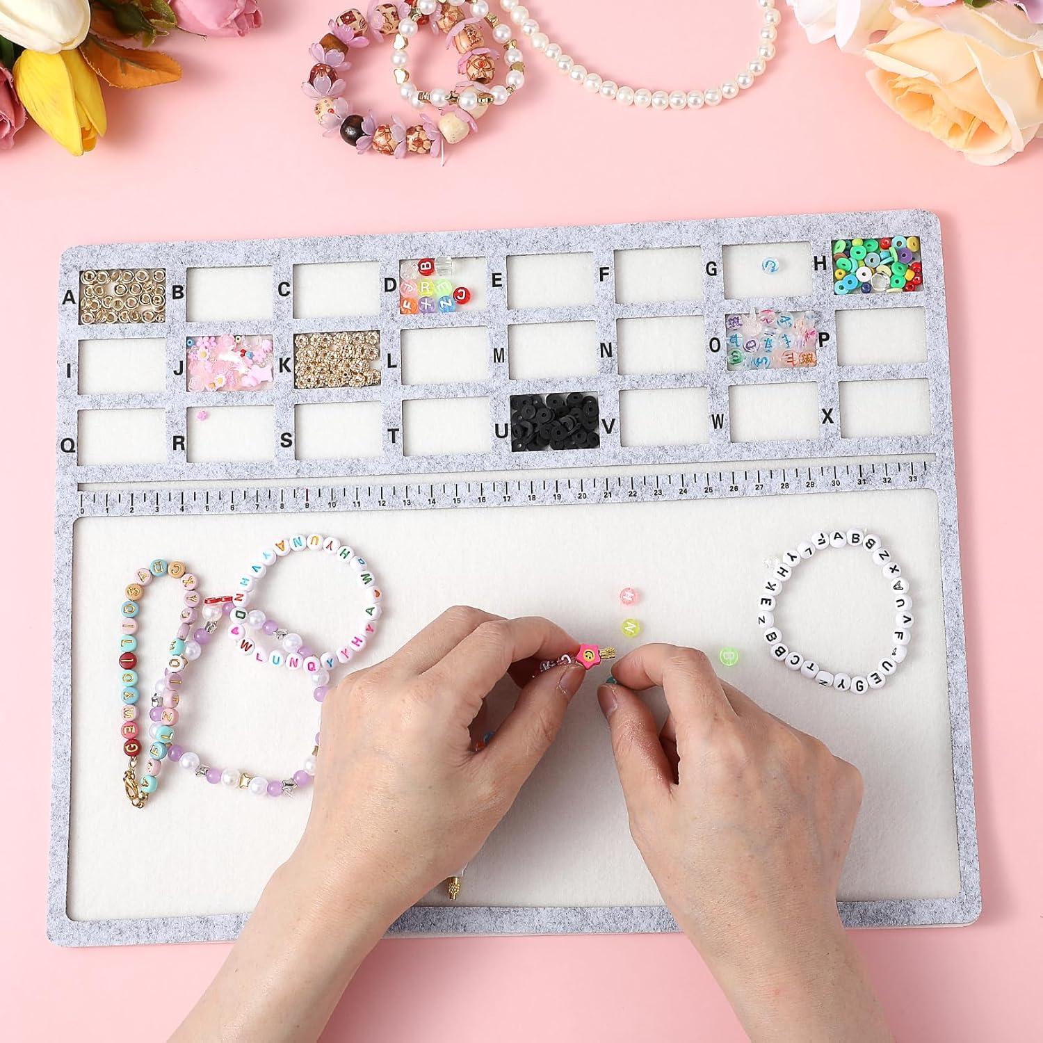 Alfombrilla de Perlas Xelsluthe 35.6x27.9cm Fieltro Gris