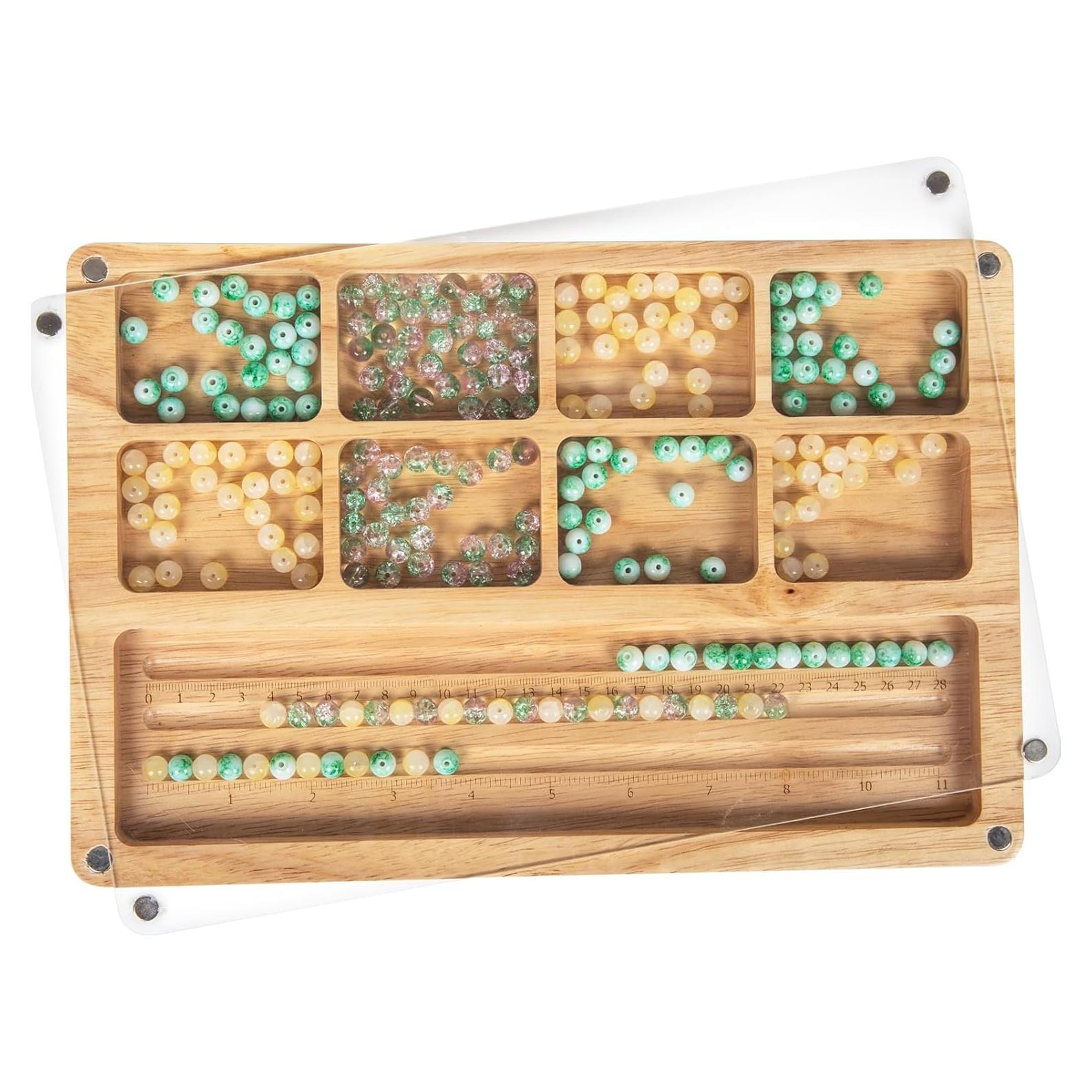 Tablero de cuentas de madera Svartur 30x20 cm para joyas