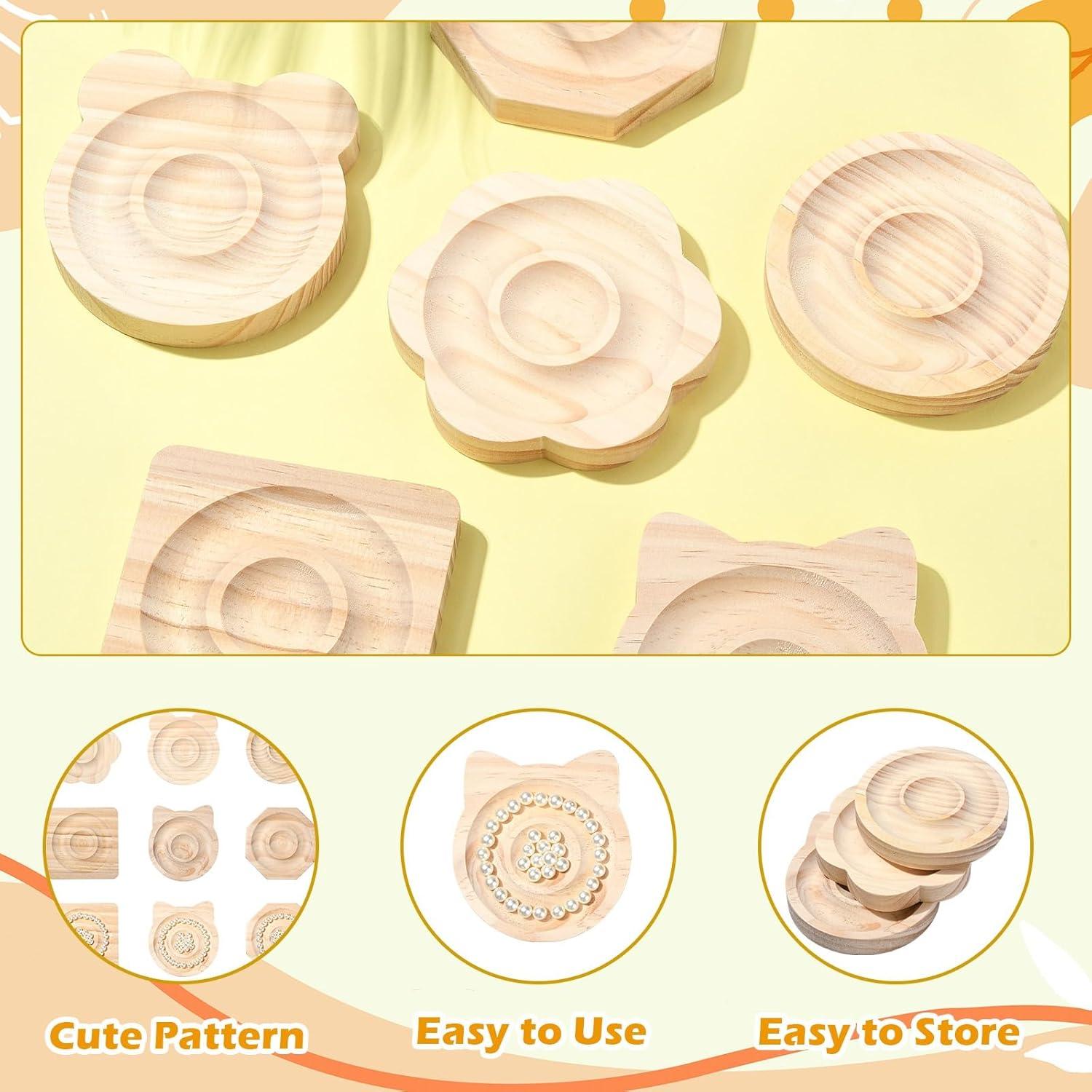 Bandejas de Madera para Pulseras DanLingJewelry 6 Piezas