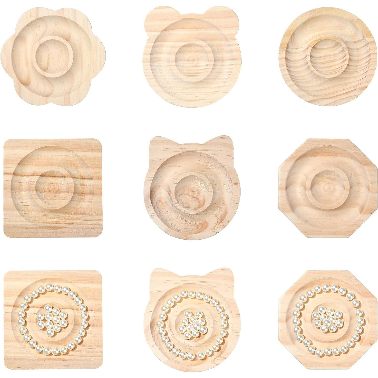 Bandejas de Madera para Pulseras DanLingJewelry 6 Piezas