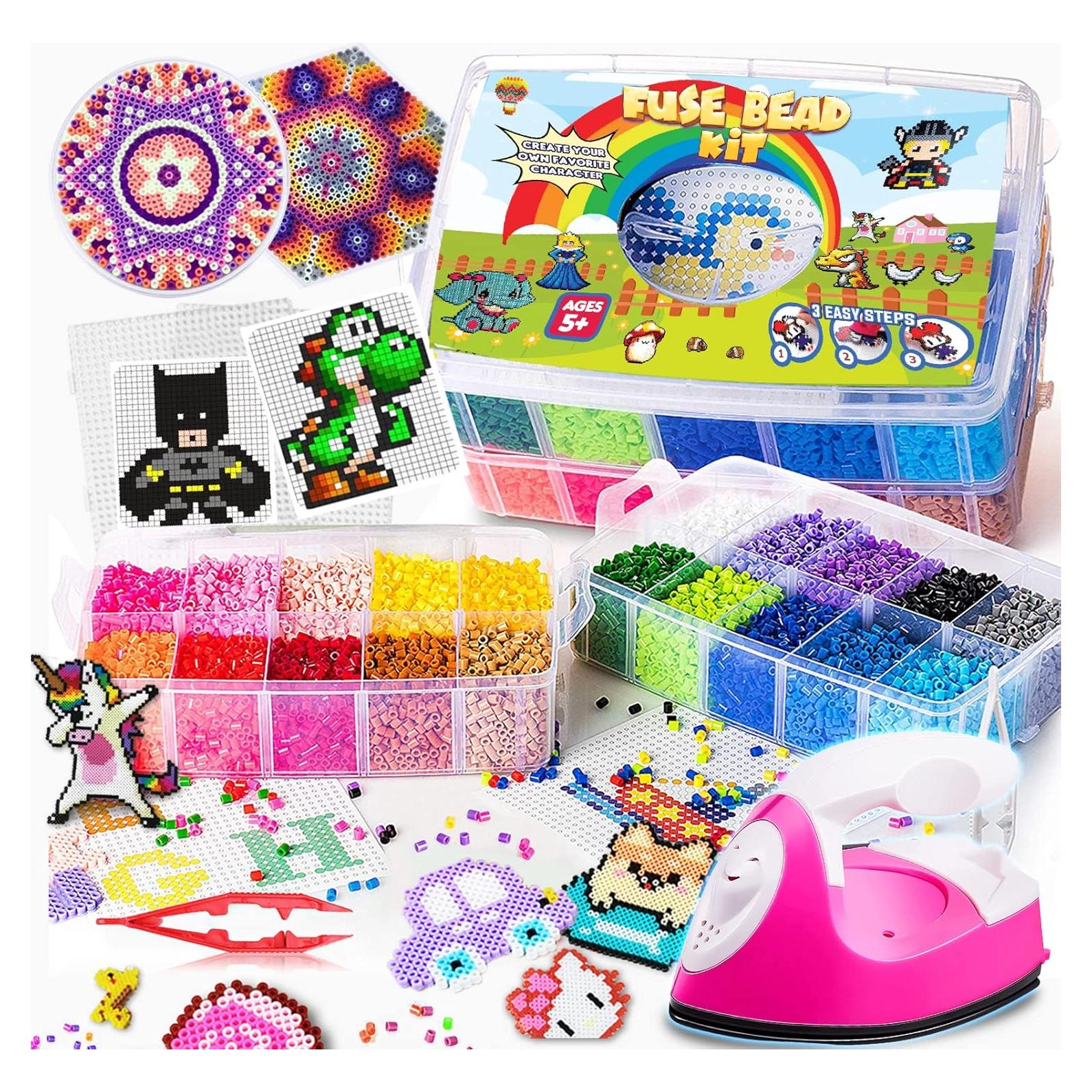 Juego de Plancha de Perlas Goody King 23000 Piezas Multicolor